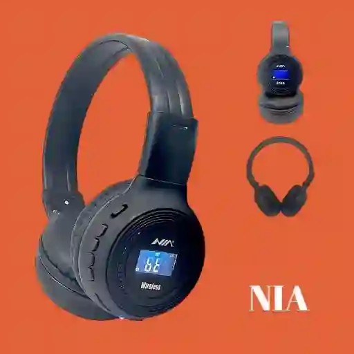 Auriculares Inalámbricos Nia / An-65bt Original Color Negro
