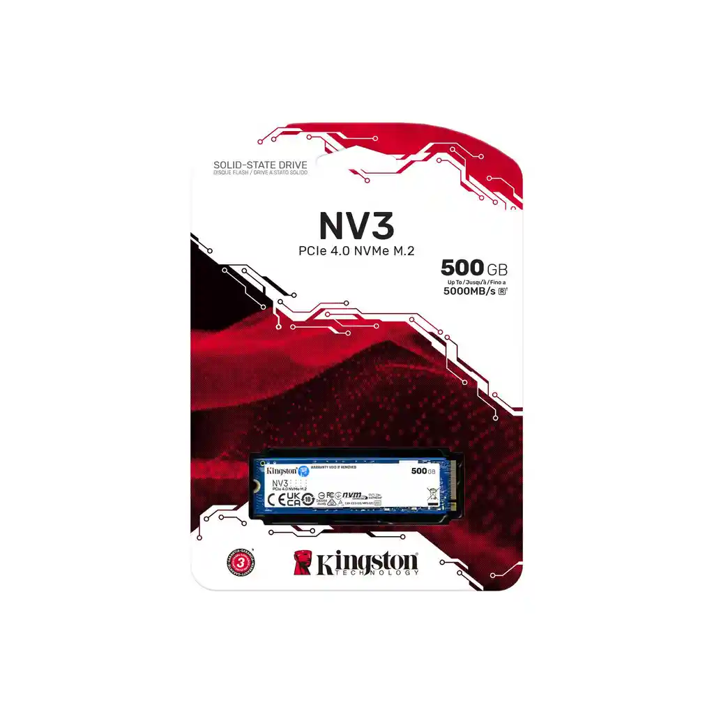 Disco Solido Pcie M.2 Nvme Kingston 500gb