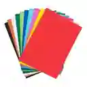 Papel Silueta 1/8 *10 Colores Surtidos