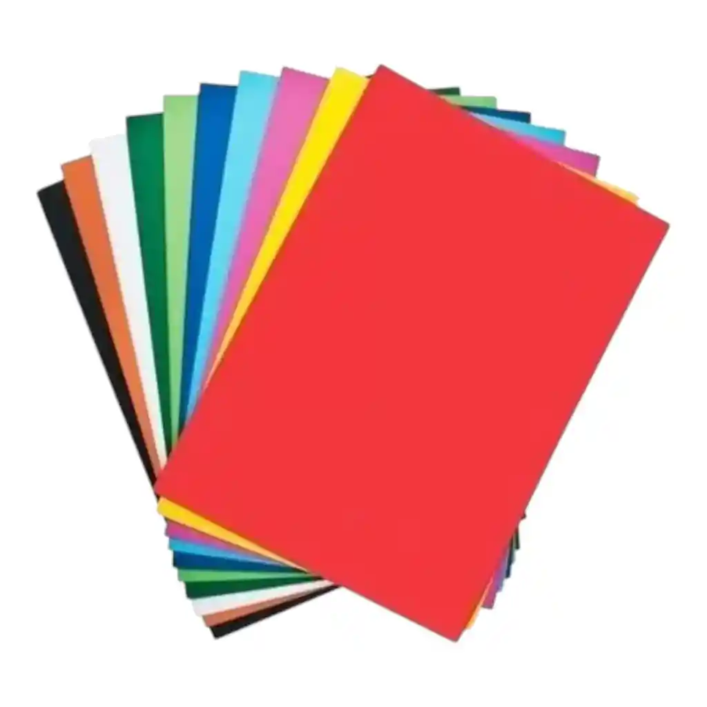 Papel Silueta 1/8 *10 Colores Surtidos