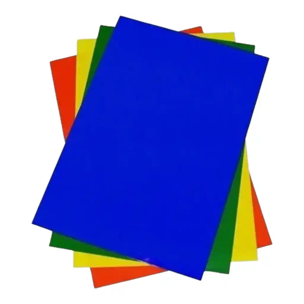 Papel Silueta 1/8 *10 Colores Surtidos