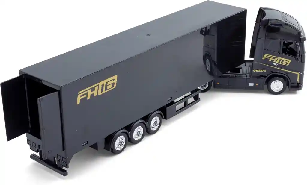 Camión A Escala Trailer Con Contenedor Volvo Fh16 Maisto