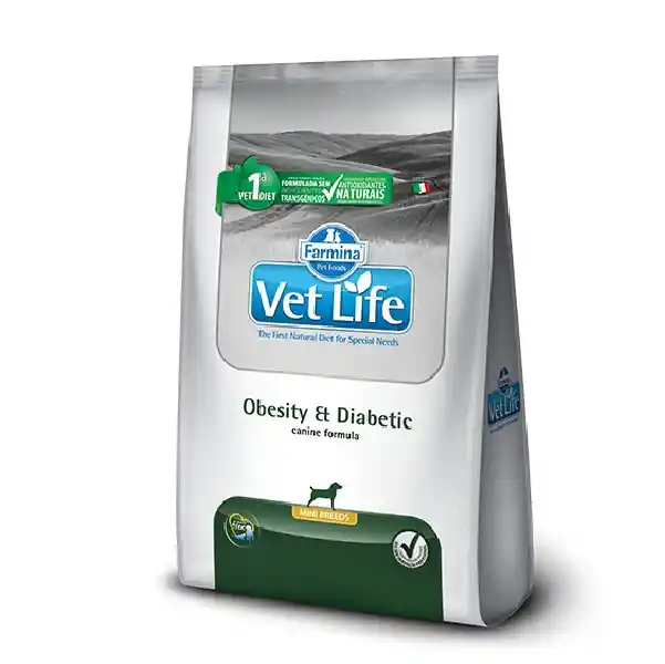 Vet Life Alimento Para Perro Obesit/diabetic Mini Breeds