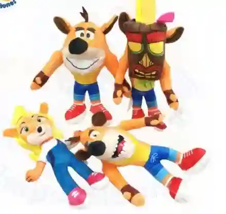 Peluche De Personajes De Crash Bandicoot - 22cm, X1