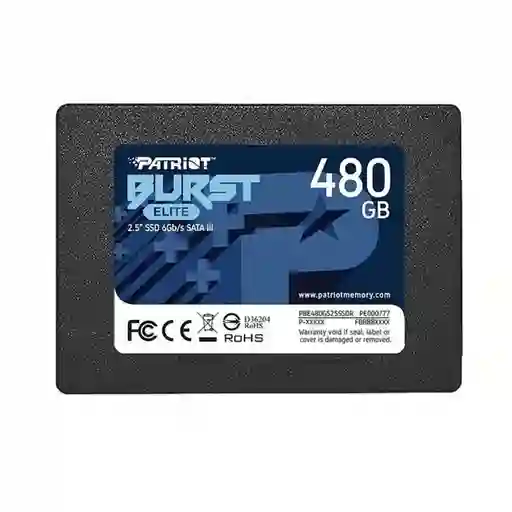 Ssd 480gb Patriot 500mbs Sata Disco Solido