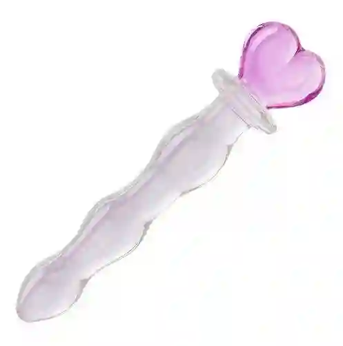 Consolador Cristal Corazon (17 Cm)