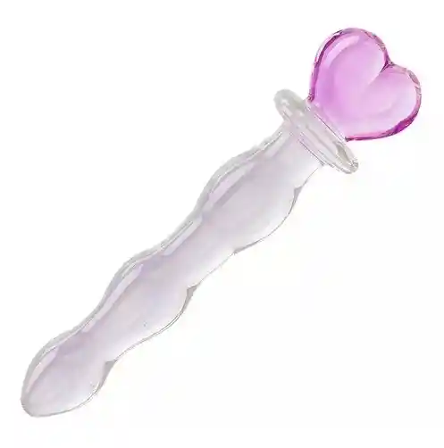 Consolador Cristal Corazon (17 Cm)