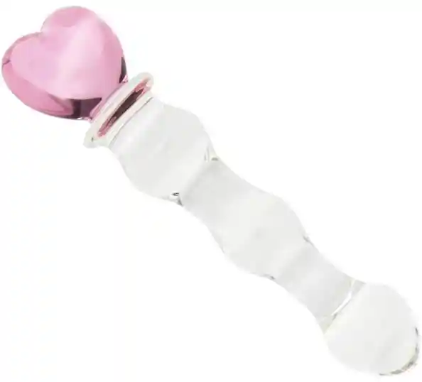 Consolador Cristal Corazon (17 Cm)