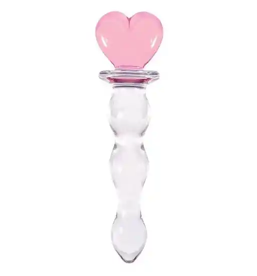 Consolador Cristal Corazon (17 Cm)