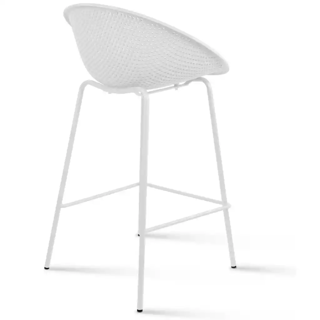 Silla Bar Tipo Huevo H00110476bl -blanco