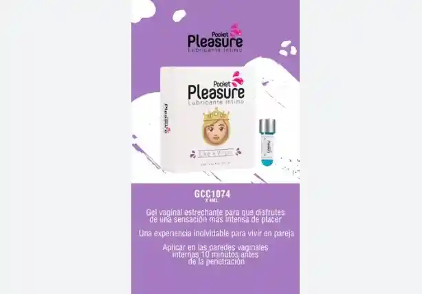 Lubricante Estrechante Pocket (like A Virgin) 4ml Para Sentir Mas