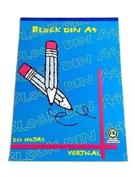 Block Din A4 20 Hojas Tipo Plancha Vertical