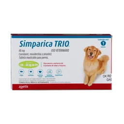 Simparica Tableta Perro - 20 - 40 Kg