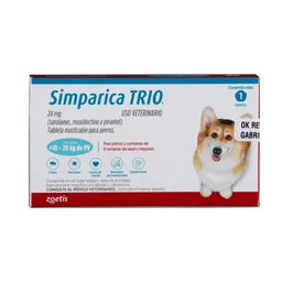 Simparica Tableta Perro - 10 - 20 Kg