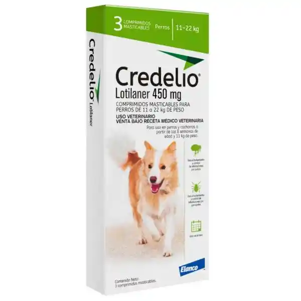 Credelio Tableta Perros - 11 - 22 Kg