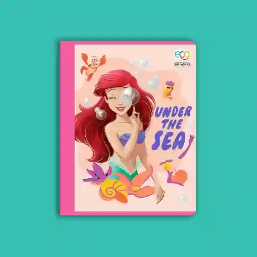 Cuaderno Scribe 100 Hojas Rayado Con Stickers Con Diseño De Princesas