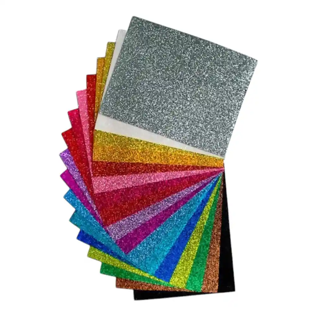 Foamy Escarchado 1/8 *10 Colores Surtidos