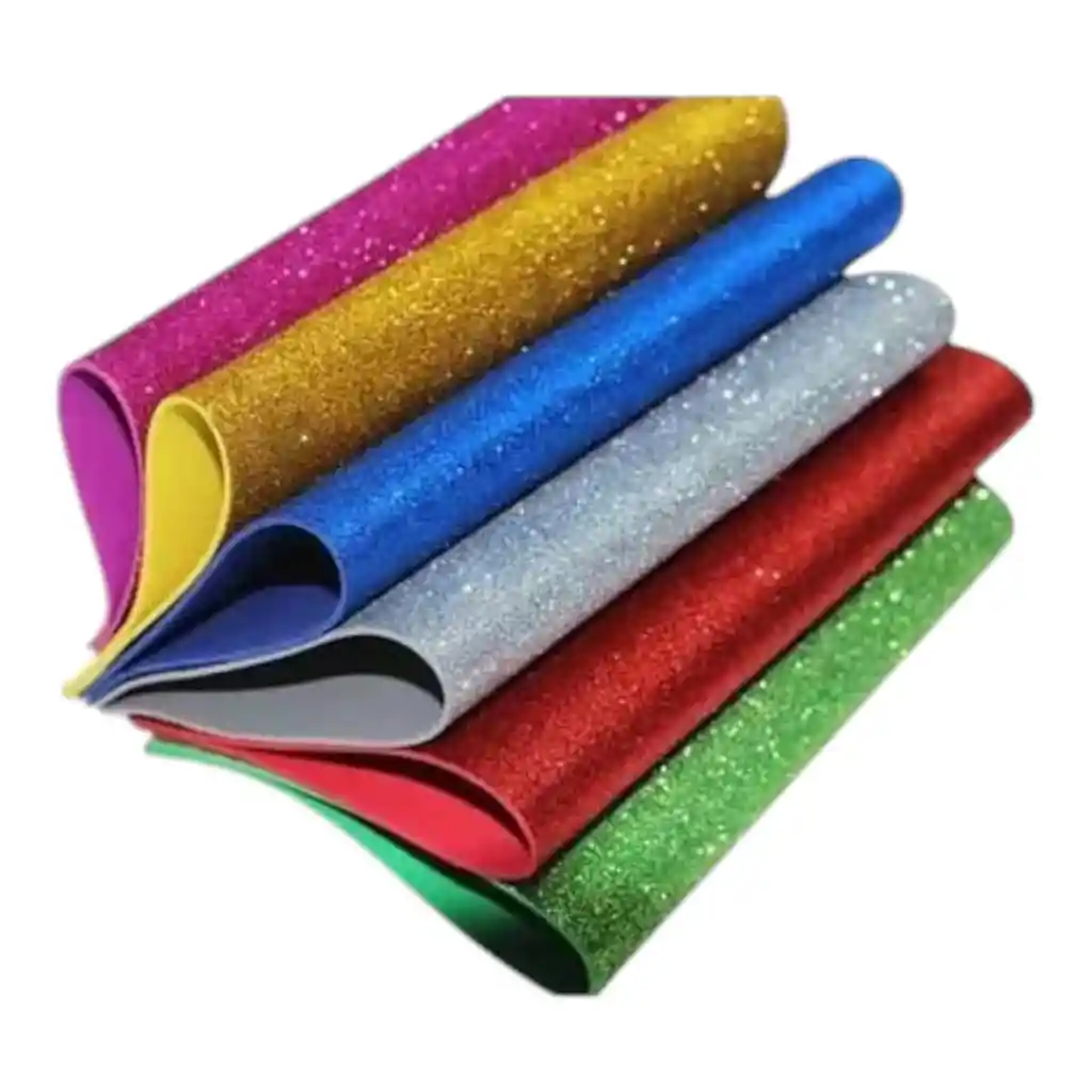 Foamy Escarchado 1/8 *10 Colores Surtidos