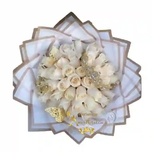 Bouquet De Rosas Blancas