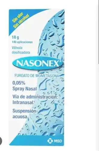 Nasonex 0,05% Spray Nasal Furoato De Mometasona 18 G