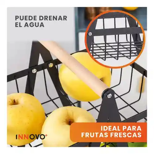 Organizador Frutero Alimentos 3 Pisos Elegante Para Cocina Innovo Home
