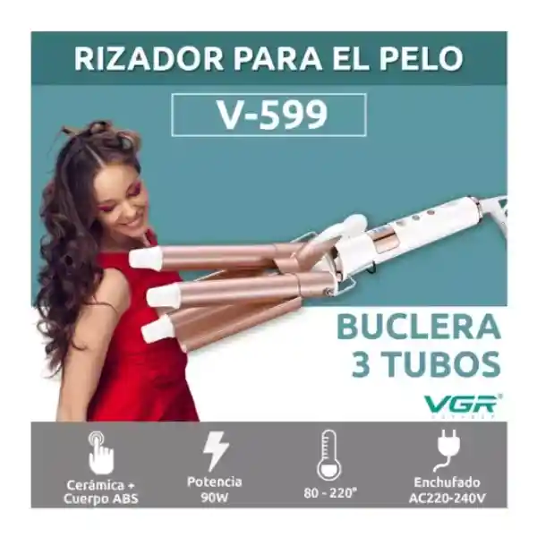 Rizador Bluclera 3 Barriles Vgr V-599