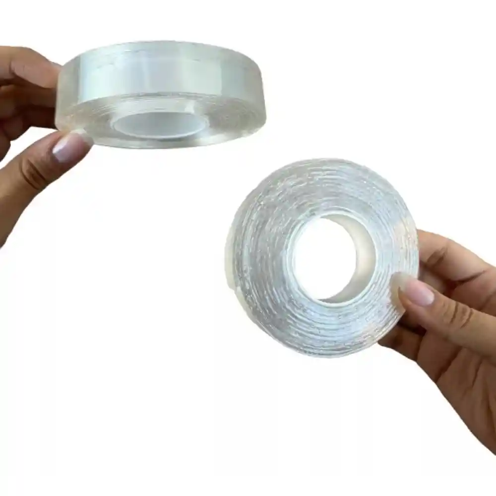Cinta Doble Faz Adhesiva Transparente Reutilizable X 5mt N°8