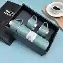 Termo Botella Térmica Bebida Agua Acero Inoxidable + Vasos
