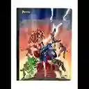Cuaderno Rayado Avengers Cosido 100 Hojas Norma Con Stickers Diseños Varios