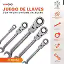 Set De Llaves 12 Unidades Llaves Mixtas Con Rache Estuche Premium