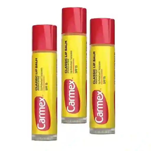 Carmex Bálsamo De Labios Barra 100% Original X 3 Unds - Classic