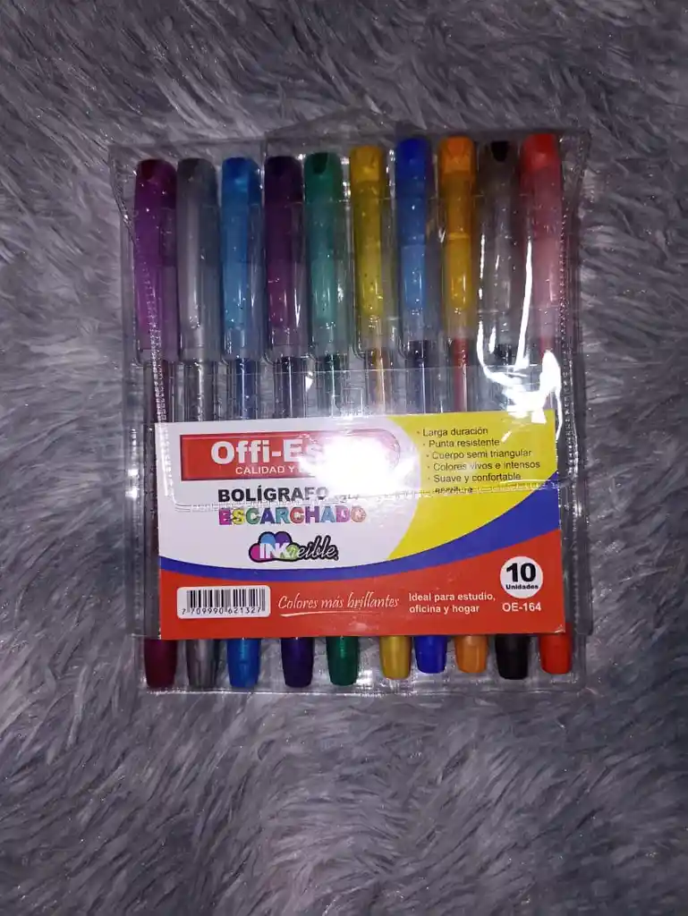 Lapicero Escarchado X10 Offiesco