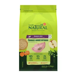 Alimento Seco Guabi Natural Perro Adulto Raza Mediana Sabor Pollo Y Arroz Integral 2,5kg