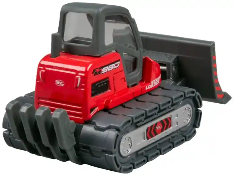 Carro A Escala Bulldozer Street Loader Rojo Maisto Diecast