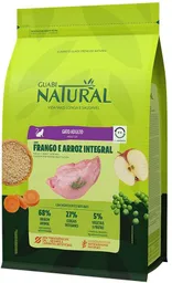 Alimento Seco Guabi Natural Gato Adulto Sabor Pollo Y Arroz Integral 1,5kg