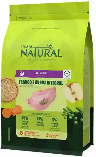 Alimento Seco Guabi Natural Gato Adulto Sabor Pollo Y Arroz Integral 1,5kg