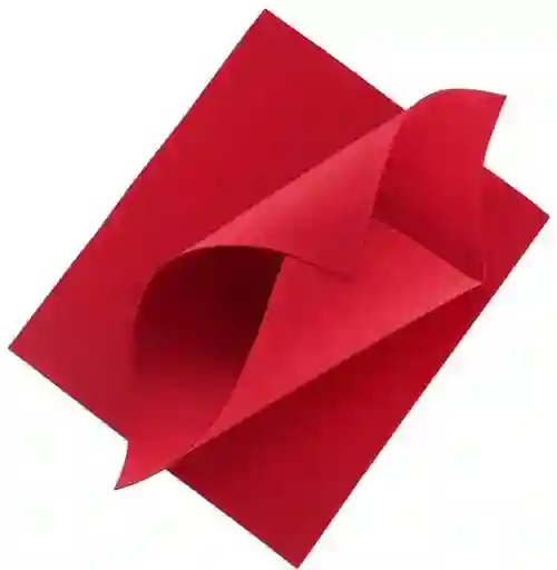 Fomy Liso Carta/rojo