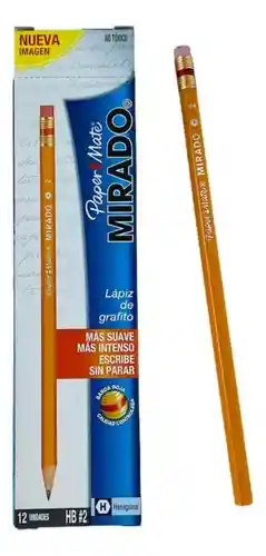 Lapiz Mirado No 2 Negro Caja