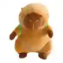 Peluche Capibara Con Maletita De Tortuga