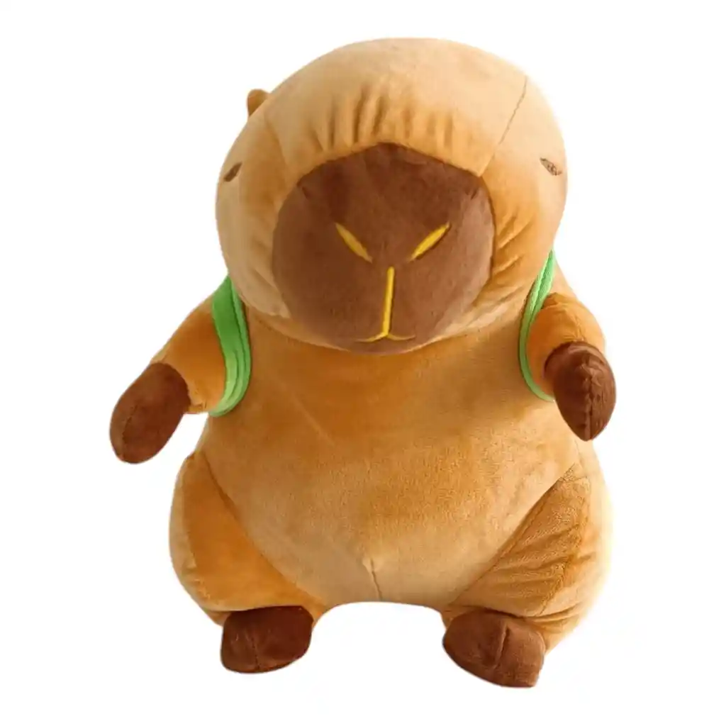 Peluche Capibara Con Maletita De Tortuga