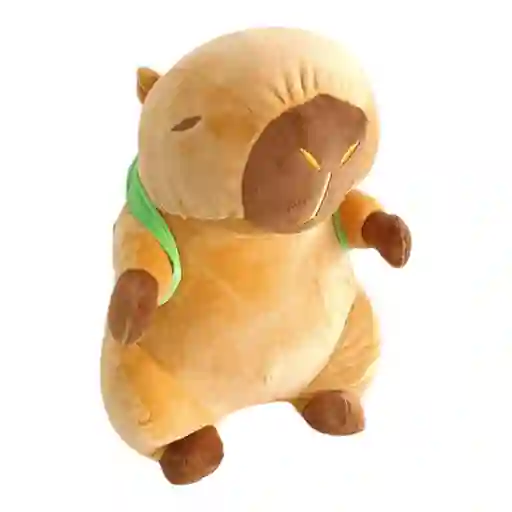 Peluche Capibara Con Maletita De Tortuga