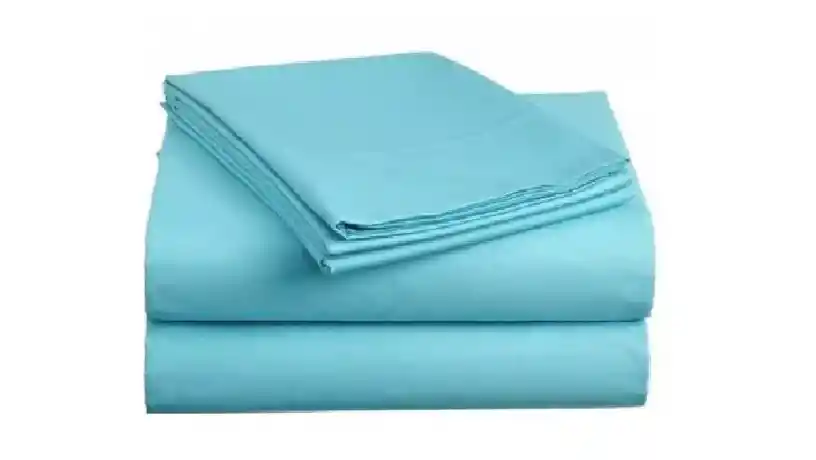 Juego De Sábanas Para Cama King(2x2) Confort Y Suavidad Color Turquesa