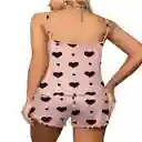 Pijama Dos Piezas Estampado Corazones Talla Xl