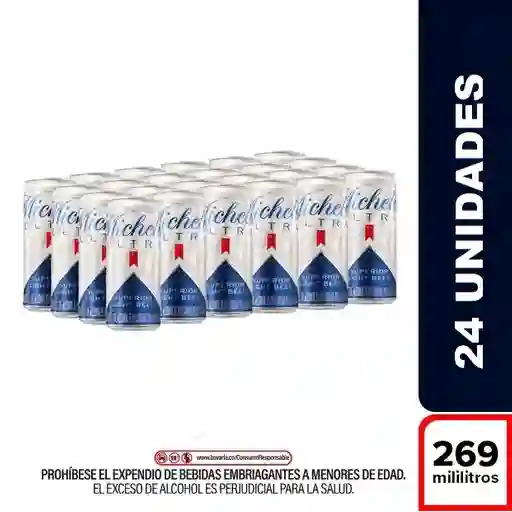Michelob Ultra Cerveza Light Beer X 24und Paca