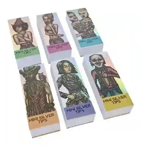 Filtros De Papel Organico Mini Silver Tips Lion Rolling Circus
