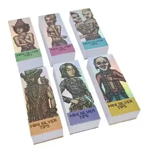 Filtros De Papel Organico Mini Silver Tips Lion Rolling Circus