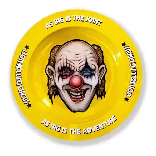 Cenicero Lion Rolling Circus Circular Amarillo