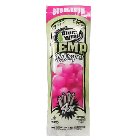 Blunt Wrap Hemp Wraps Bubblegum X4