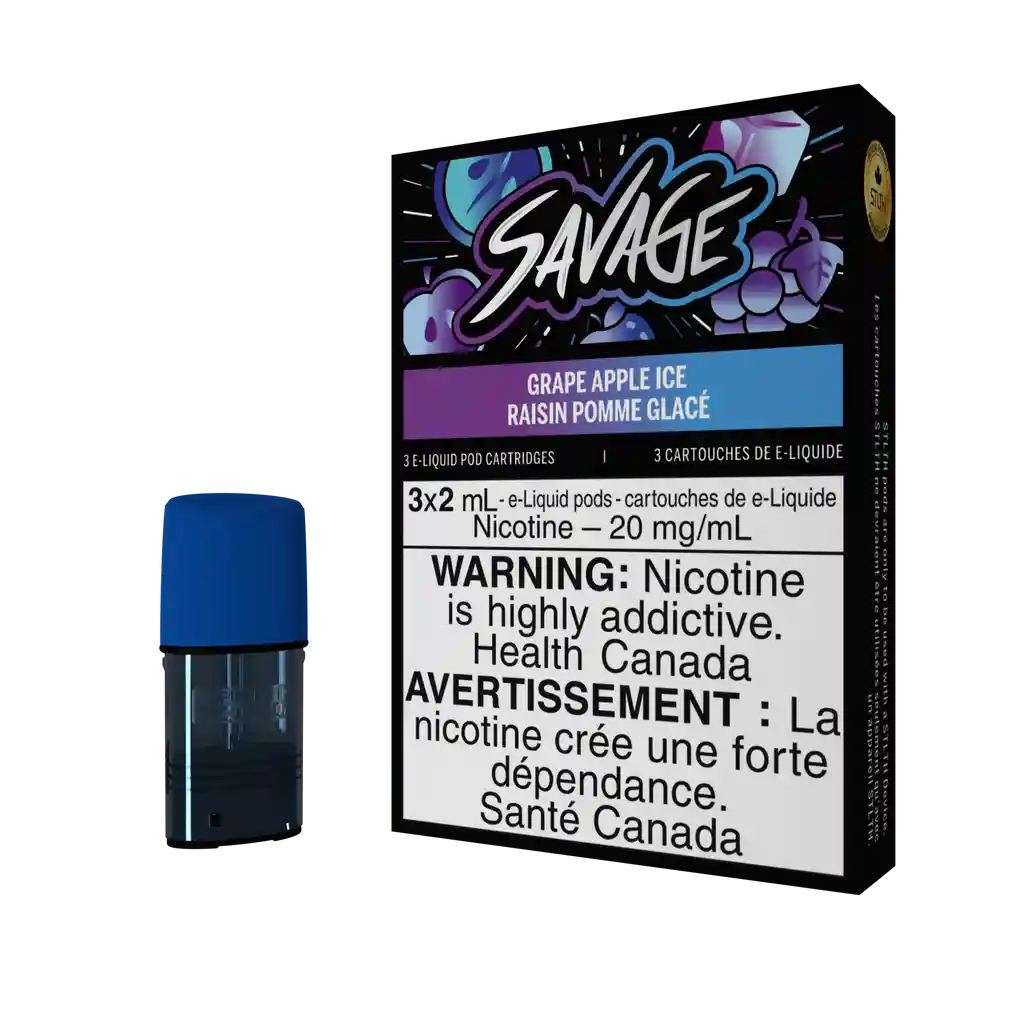 Stlth Grape Apple Ice 2x2ml Nico Salt