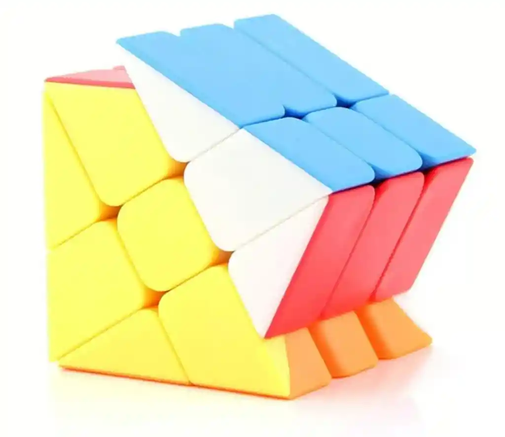 Cubo Rubik Windmill Lineas Negras Y Colores Intensos